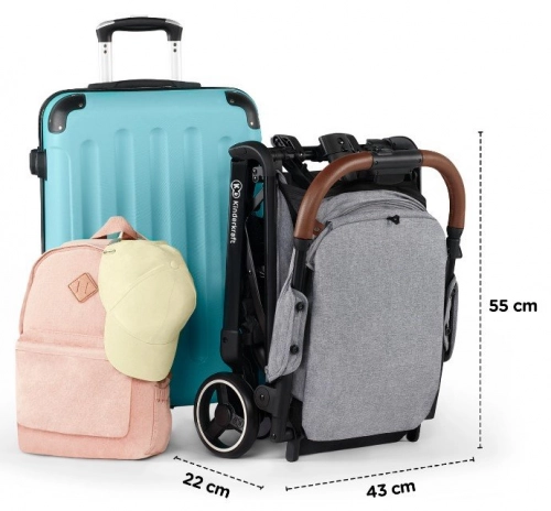 Kinderkraft Nubi Grey Sporta ratiņi