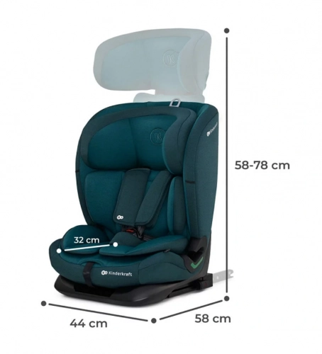 Kinderkraft Oneto 3 I-Size Harbor Blue Bērnu autosēdeklis 9-36 kg
