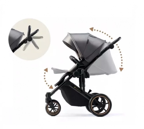 Kinderkraft Prime 2 Shadow Grey Bērnu rati 2in1