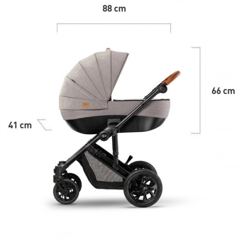 Kinderkraft Prime Beige Bērnu rati 2in1