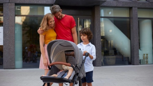 Kinderkraft Prime Black Bērnu rati 2in1