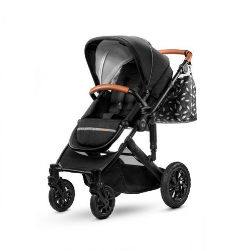 Kinderkraft Prime Black Bērnu rati 2in1