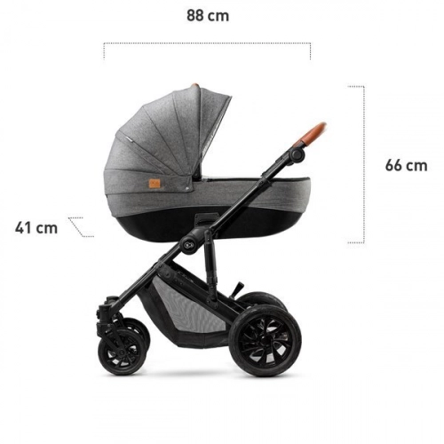 Kinderkraft Prime Grey Детская коляска 2 в 1