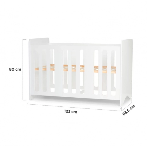 Kinderkraft Stello White Bērnu gulta