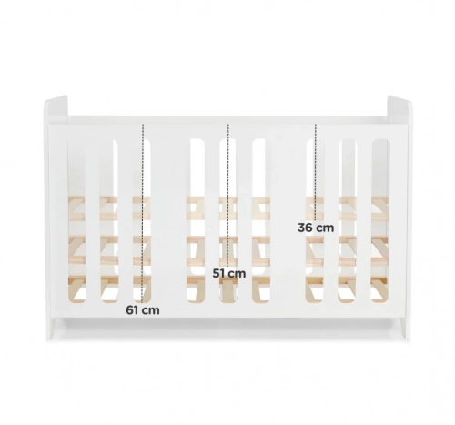 Kinderkraft Stello White Bērnu gulta
