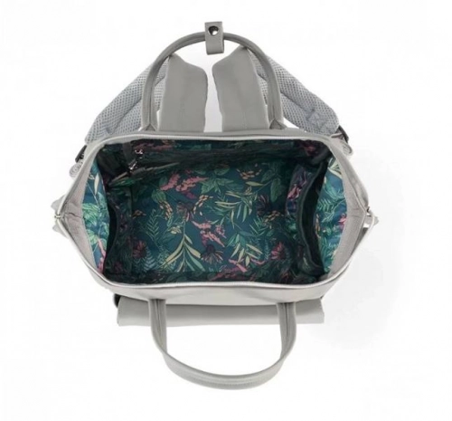 Kinderkraft Treasurepack Nature Vibes Grey Māmiņas mugursoma - ratiņu soma