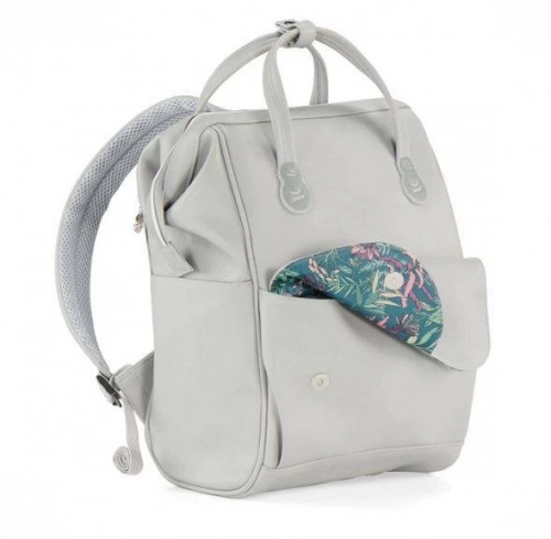 Kinderkraft Treasurepack Nature Vibes Grey Māmiņas mugursoma - ratiņu soma