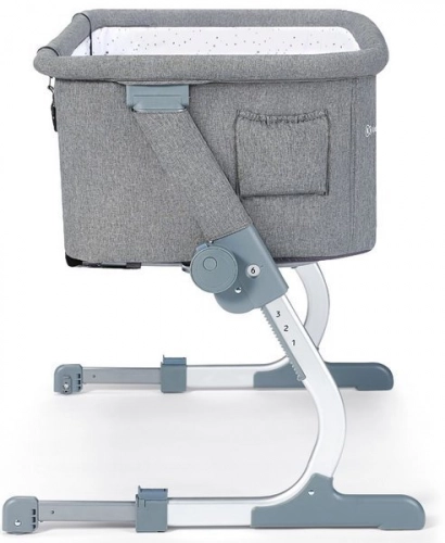 KinderKraft Uno Up Grey Melange Bērnu gultiņa 2in1