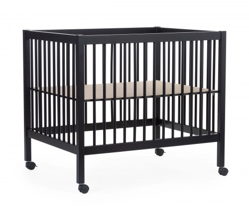 Koka manēža sētiņa Childhome Playpen 97 Wood Black