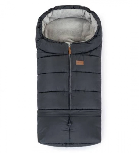 Komplekts: Ratu guļammaiss Petite&Mars Jibot + Mufta cimdi ratiem Jasie Charcoal Grey