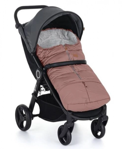 Komplekts: Ratu guļammaiss Petite&Mars Jibot + Mufta cimdi ratiem Jasie Dusty Pink