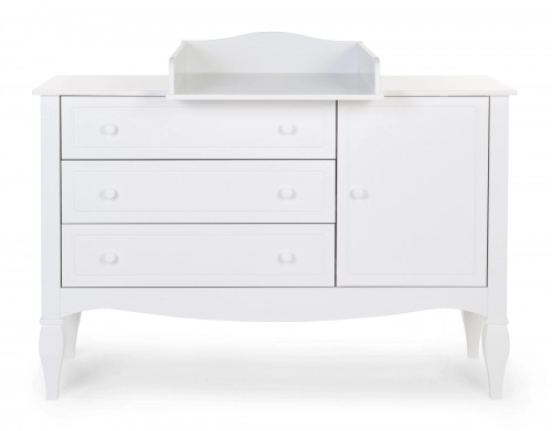 Kumode ar pārtinamo galdiņu Childhome Romantic White
