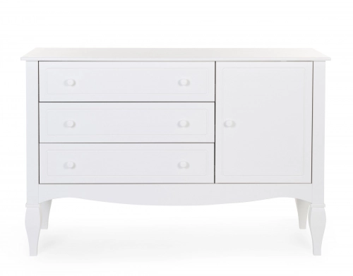 Kumode ar pārtinamo galdiņu Childhome Romantic White