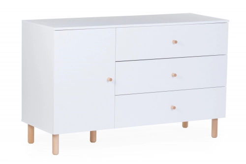 Kumode ar pārtinamo galdiņu Childhome Wonder White