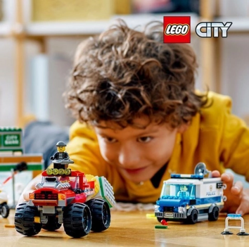 LEGO 60245 City Police Ограбление полицейского монстр-грузовика