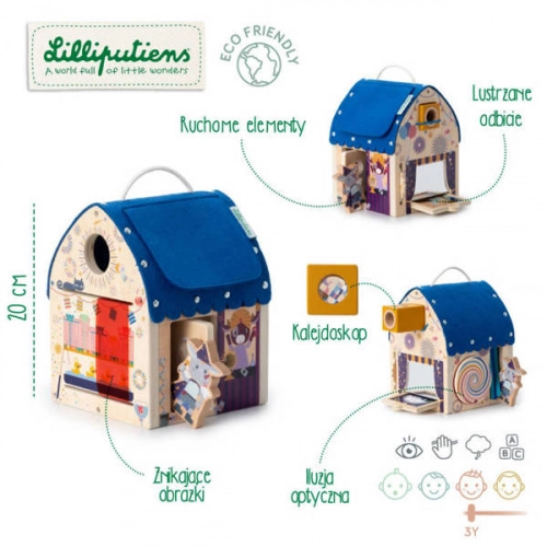 Lilliputiens House Shape Sorter Illusionist's Discovery House Iluzionistā māja