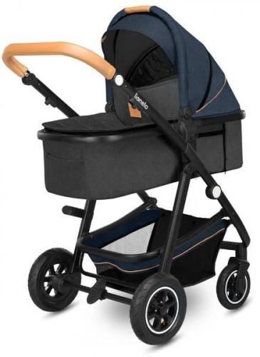 Lionelo Amber Bērnu rati 3in1 Blue Navy
