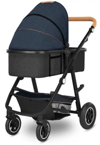 Lionelo Amber Bērnu rati 3in1 Blue Navy