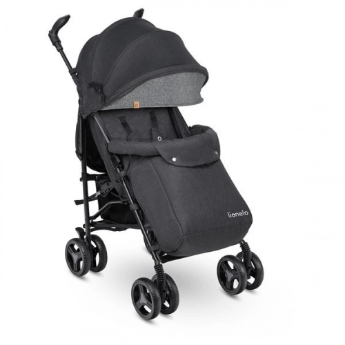 Lionelo Irma Black/Dark Grey Sporta ratiņi