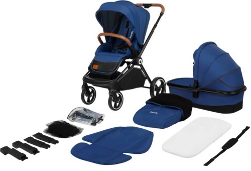 Lionelo Mika Blue Navy Bērnu rati 2in1