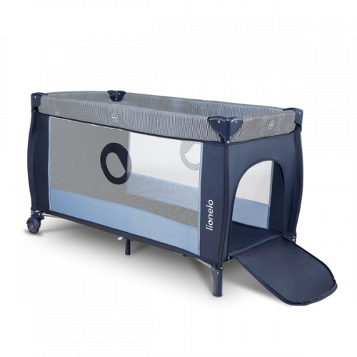 Lionelo Sven Plus Navy Blue Кровать манеж для путешествий (2 уровня)