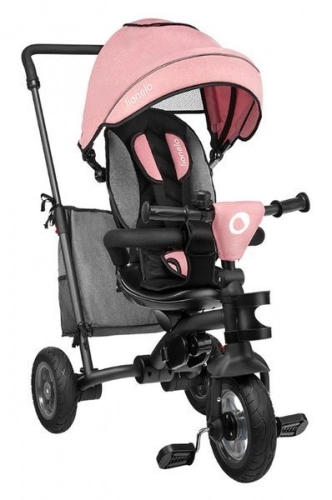 Lionelo Tris Candy rose Grey Bērnu trīsritenis