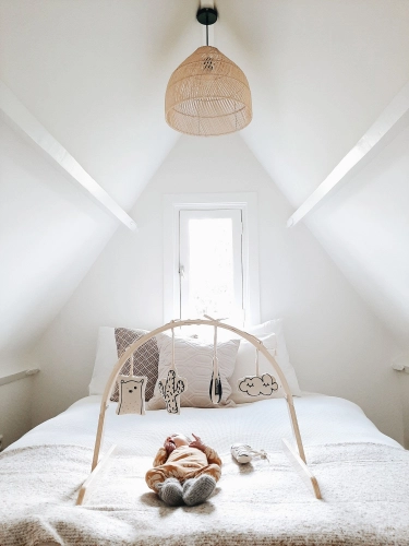 Loks Aktivitātes paklājam Childhome Universal Round Wood Natural
