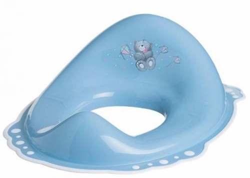 Maltex SET Bear blue Komplekts: Pakāpiens-paliktnis + Naktspodiņš + Poda vāka mazinātājs