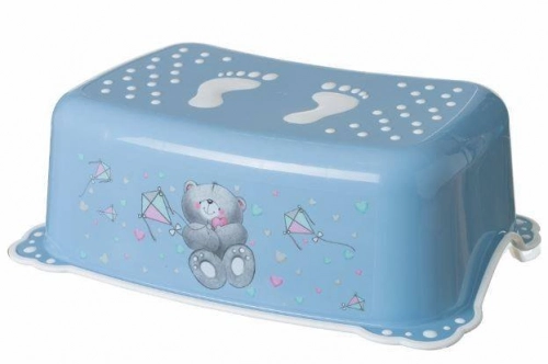 Maltex SET Bear blue Komplekts: Pakāpiens-paliktnis + Naktspodiņš + Poda vāka mazinātājs