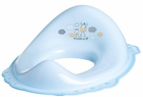 Maltex SET Zebra Blue Komplekts: Pakāpiens-paliktnis + Naktspodiņš + Poda vāka mazinātājs