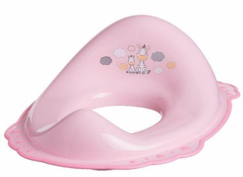 Maltex SET Zebra Pink Komplekts: Pakāpiens-paliktnis + Naktspodiņš + Poda vāka mazinātājs