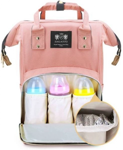 Рюкзак для мамы - сумка для коляски Zagatto Maja Pink