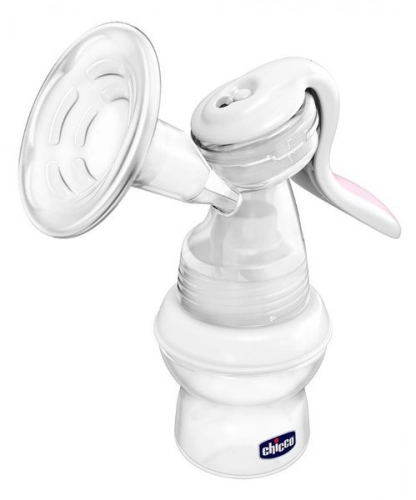 Ручной молокоотсос Chicco Natural Feeling + вкладыши в бюстгальтер 60 шт.