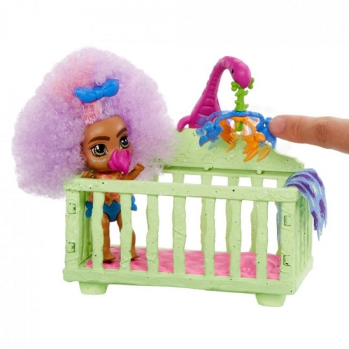 MATTEL CAVE CLUB Wild about babysitting playset Fernessa + Furrah Кукла