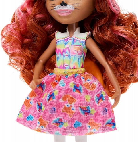 Mattel Enchantimals Glam Party Fennec Fox Family HNT60 Lelle ar dzīvnieku