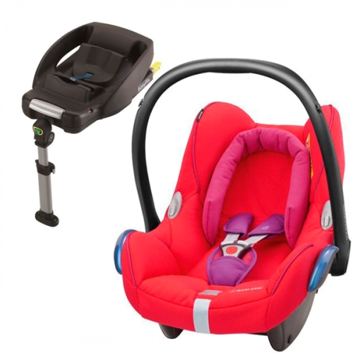 MAXI COSI CABRIOFIX Red Orchid Bērnu autosēdeklis 0-13 kg + Familyfix bāze