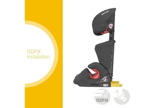 MAXI COSI Rodi XP Fix Basic Black Bērnu autosēdeklis 15-36 kg