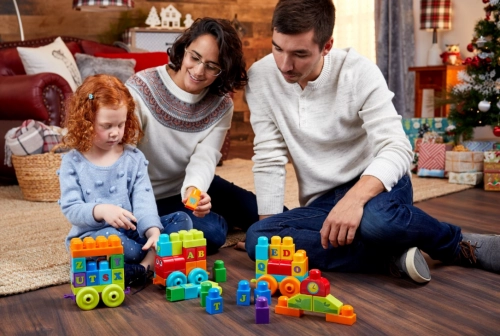 MEGA BLOCKS Konstruktors Abc Learning Train DXH35
