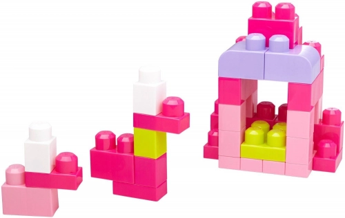 Конструктор MEGA BLOCKS First Builders Building Pink DCH54, 60 шт.