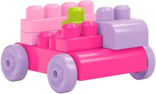 Конструктор MEGA BLOCKS First Builders Building Pink DCH62, 80 шт.