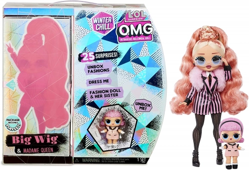 MGA LOL SURPRISE O.M.G. Winter Chill Big Wig & Madame Queen +25 Surprises