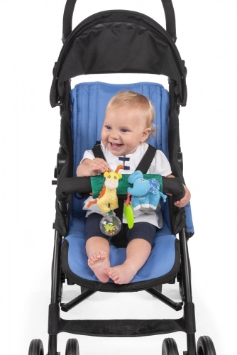 Mīkstā rotaļlieta bērnu ratiņiem CHICCO Gilby & Eli