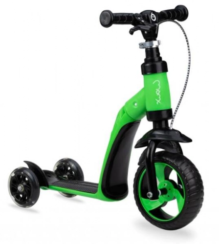 Momi Elios skrejritenis-balansa ritenis 2in1 Green