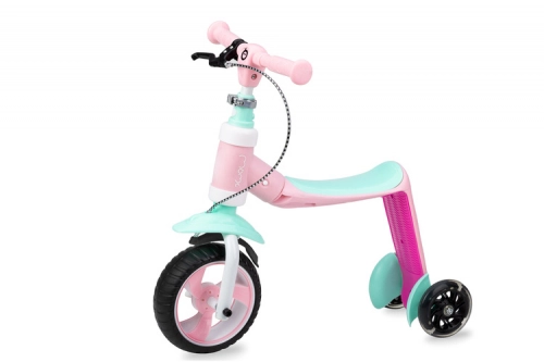 Momi Elios самокат-беговел 2in1 pink