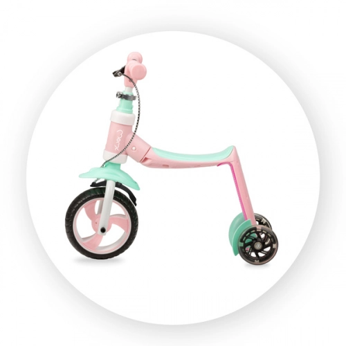 Momi Elios самокат-беговел 2in1 pink