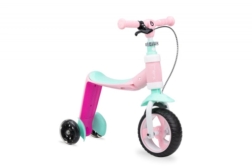 Momi Elios самокат-беговел 2in1 pink