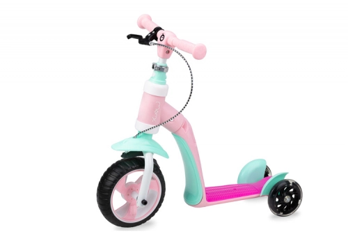Momi Elios самокат-беговел 2in1 pink