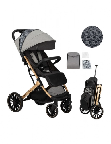 MoMi Estelle Leopard Pastaigu rati