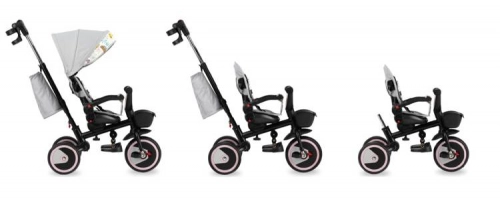 Momi Invidia 360 5in1 Black yellow Bērnu trīsritenis