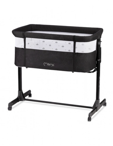MoMi Revo 2in1 Dark grey Bērnu gulta-šūpulis